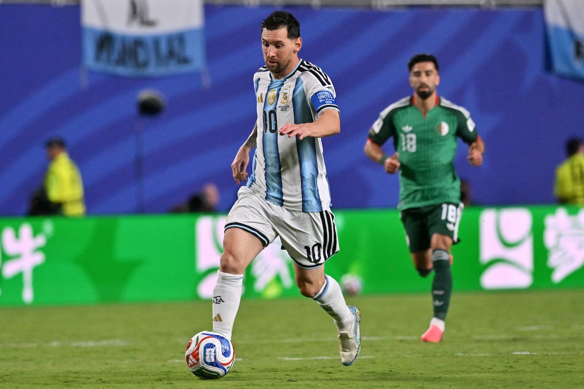 KANSAS CITY (United States), 17/06/2026.- Lionel Messi of Argentina in action during the FIFA World Cup 2026 group stage match Argentina against Algeria, in Kansas City, Missouri, USA, 16 June 2026. EFE/EPA/AMY KONTRAS