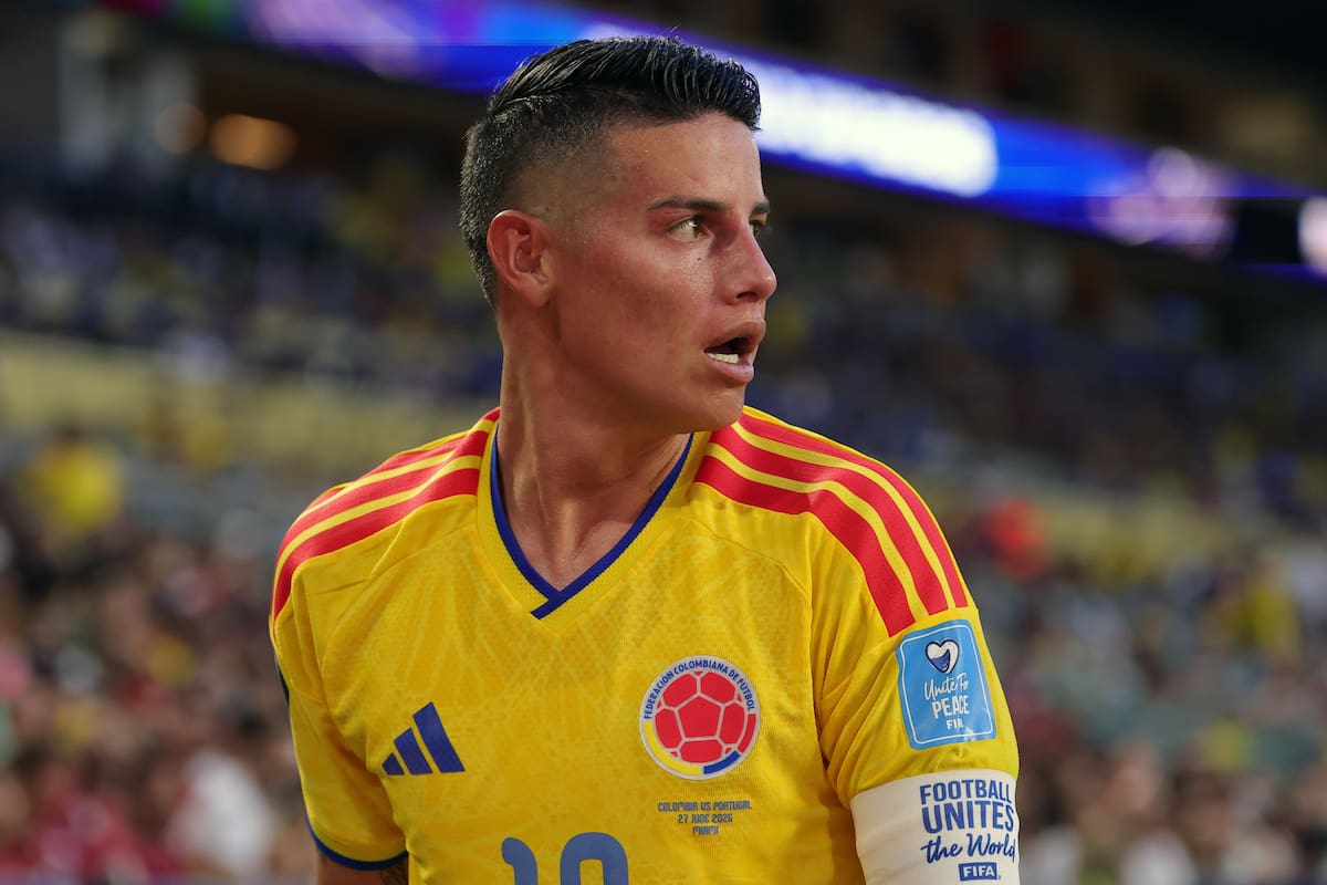 MIAMI (United States), 27/06/2026.- James Rodriguez of Colombia looks on during the FIFA World Cup 2026 group stage match Colombia against Portugal, in Miami, Florida, USA, 27 June 2026. EFE/EPA/CRISTOBAL HERRERA-ULASHKEVICH