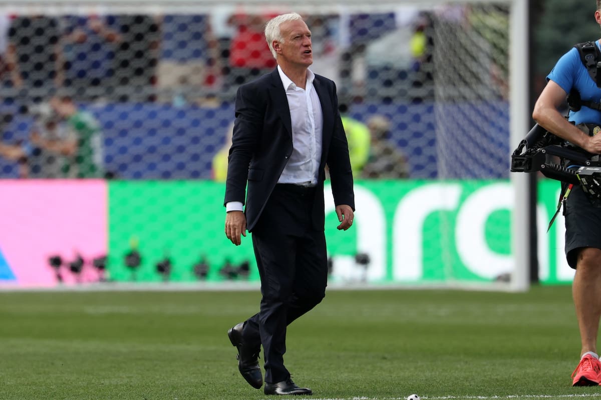 BOSTON (United States), 10/07/2026.- France's head coach Didier Deschamps walks on the pitch after winning the FIFA World Cup 2026 quarterfinals match France against Morocco, in Boston, Massachusetts, USA, 09 July 2026. (Francia, Marruecos) EFE/EPA/SARAH YENESEL