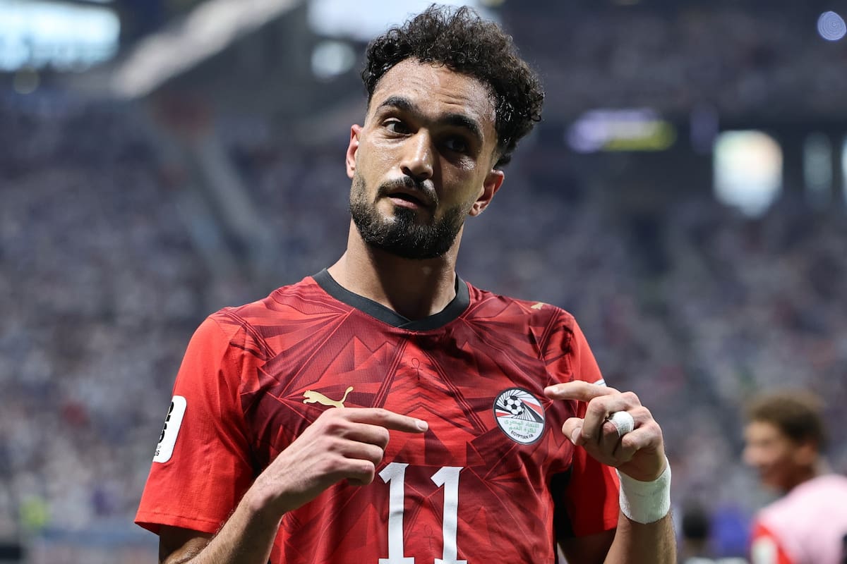 ATLANTA (United States), 07/07/2026.- Mostafa Ziko of Egypt poses after scoring the 0-2 goal during the FIFA World Cup 2026 Round of 16 match Argentina against Egypt, in Atlanta, USA, 07 July 2026. (Egipto) EFE/EPA/RONALD WITTEK