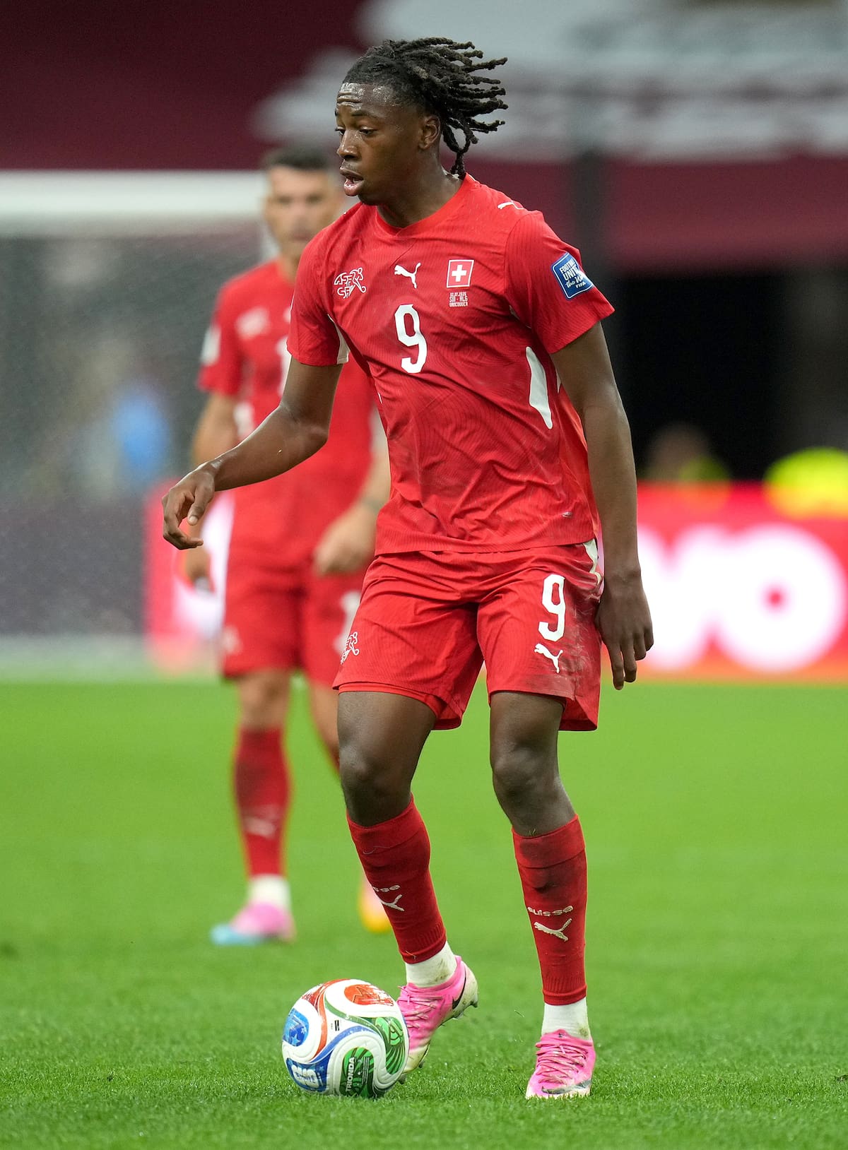 VANCOUVER (Canada), 03/07/2026.- Johan Manzambi of Switzerland in action during the FIFA World Cup 2026 Round of 32 match Switzerland against Algeria, in Vancouver, Canada, 02 July 2026. (Suiza) EFE/EPA/BOB FRID