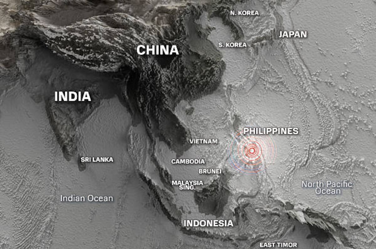 Terremoto de magnitud 6,3 sacude la isla de Mindanao, en el sur de Filipinas, este 5 de agosto de 2026.