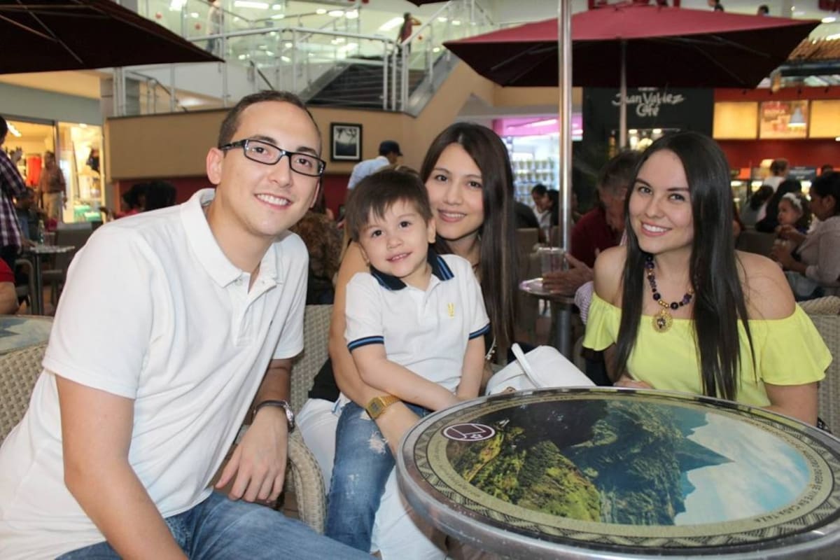 Santiago Vargas, Karen Velandia, Martín Vargas y Alejandra Rodríguez. (Foto: Karen Camacho / VANGUARDIA LIBERAL )