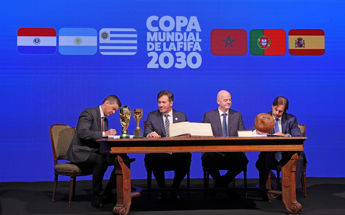 Se realizó la firma del acta para la realización de la Copa del Mundo 2030.