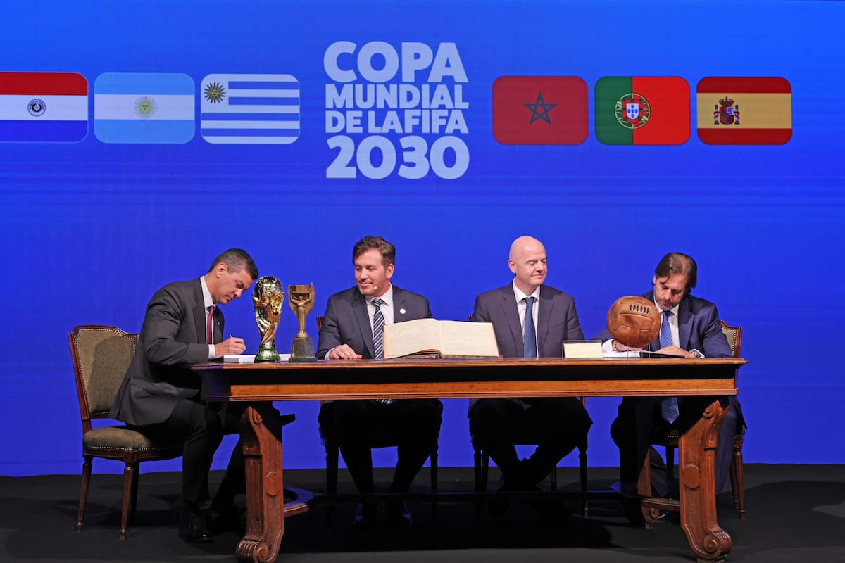 Se realizó la firma del acta para la realización de la Copa del Mundo 2030.