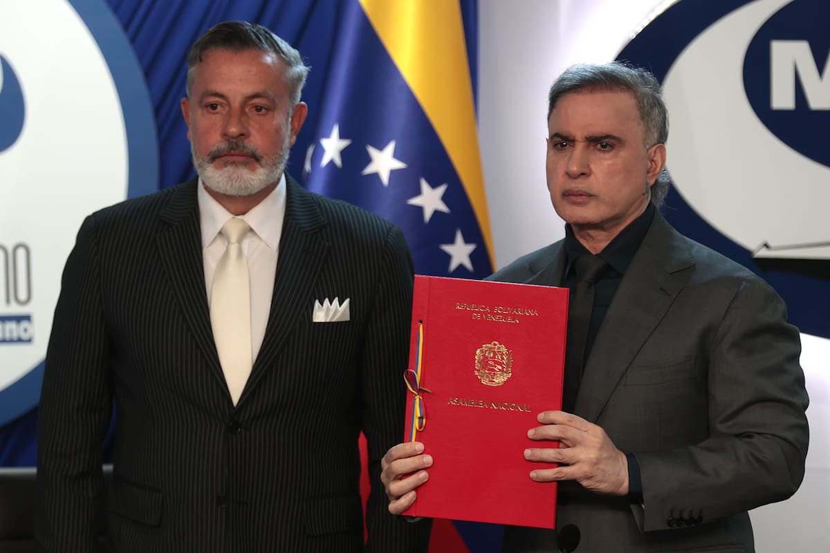 Tarek William Saab designado como nuevo Defensor del Pueblo luego de ser cuestionado por violación en los Derechos Humanos como Fiscal General. EFE/ Ronald Peña R