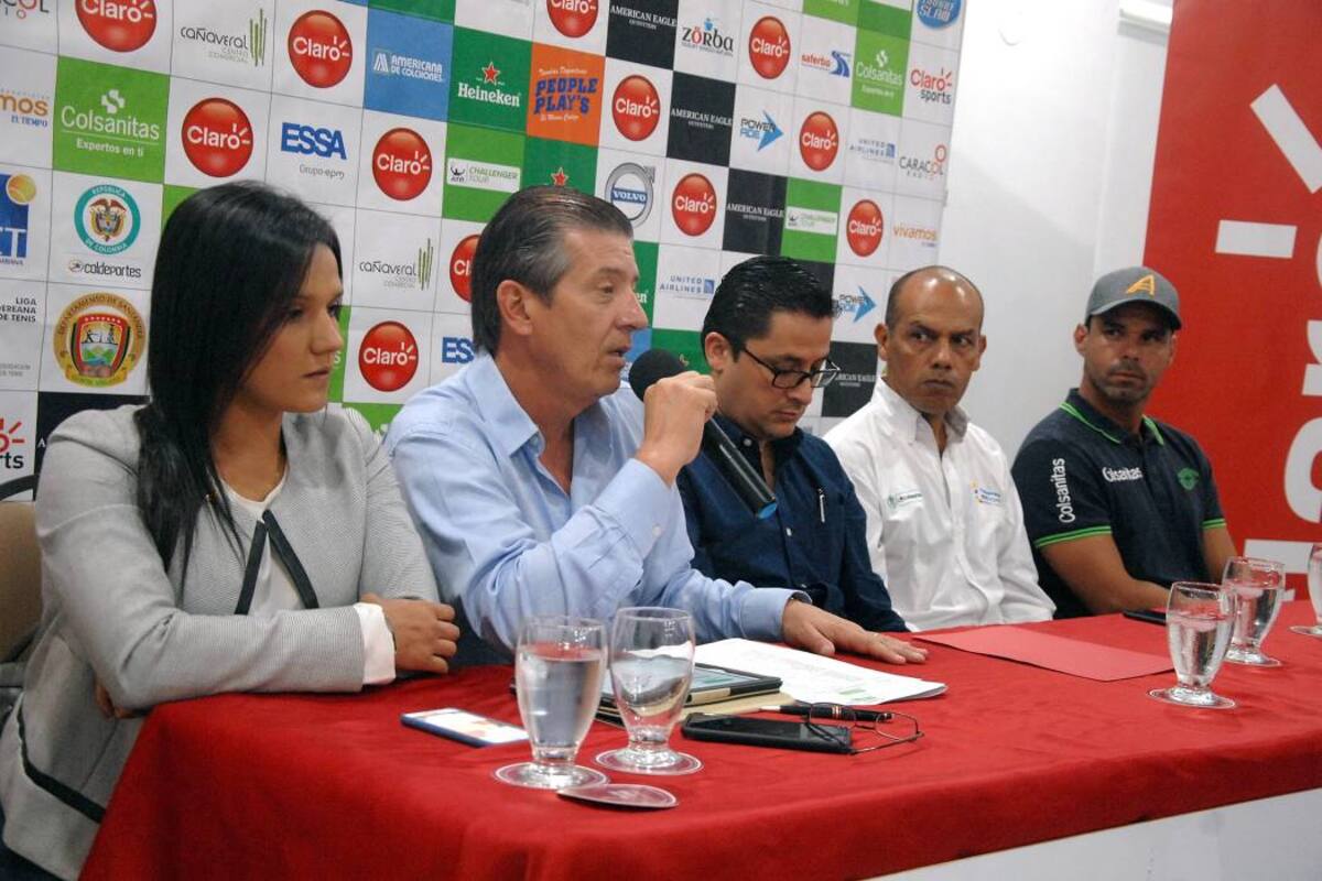 Ayer se llevó a cabo el lanzamiento del Claro Open de Floridablanca, evento tenístico que tendrá a grandes jugadores. (Foto: Jaime Del Río / VANGUARDIA LIBERAL)