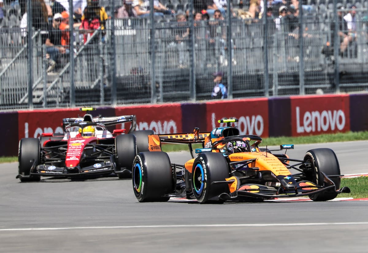 MONTREAL (Canada), 22/05/2026.- McLaren driver Lando Norris of Britain in action during the Practice for the Formula 1 Canada Grand Prix at the Circuit Gilles Villeneuve in Montreal, Canada, 22 May 2026. (Fórmula Uno, Reino Unido) EFE/EPA/CRISTOBAL HERRERA-ULASHKEVICH