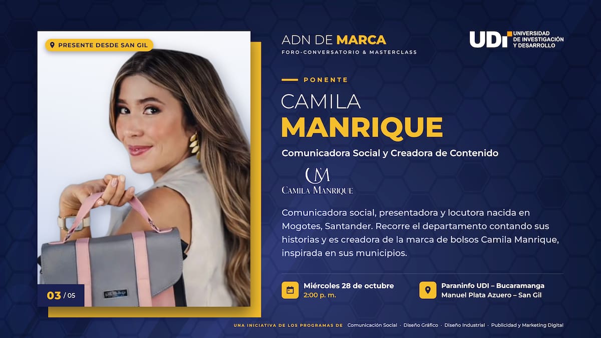 El foro ADN de Marca abordará temas como identidad visual, estrategias digitales, diseño de productos y campañas publicitarias a partir de experiencias reales de marcas de la región. Foto suministrada // Vanguardia.