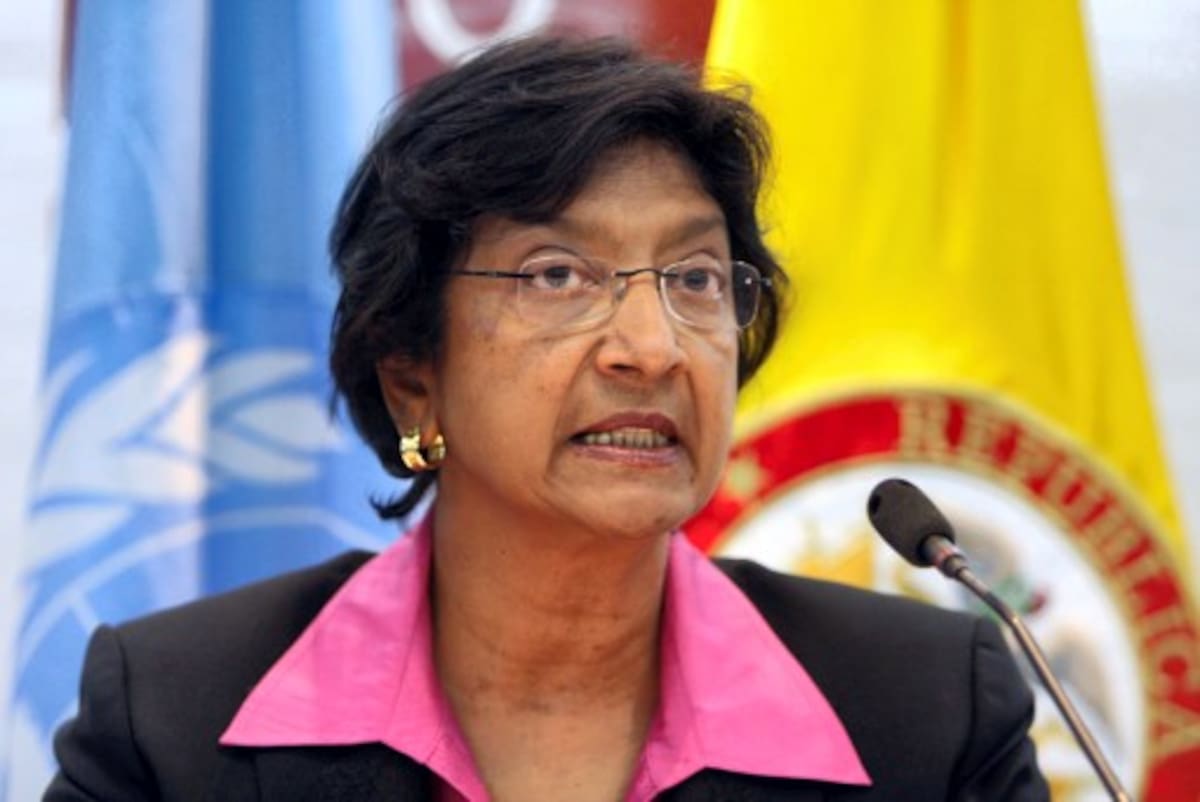 FOTO #13 (HORIZONTAL)FO6013
COMISIONADA
Bogotá, 01. nov. 2008. La comisionada de derechos humanos de la ONU, Navi Pillay estuvo de visita por una semana en Colombia. (Luis Eduardo Noriega - Colprensa).