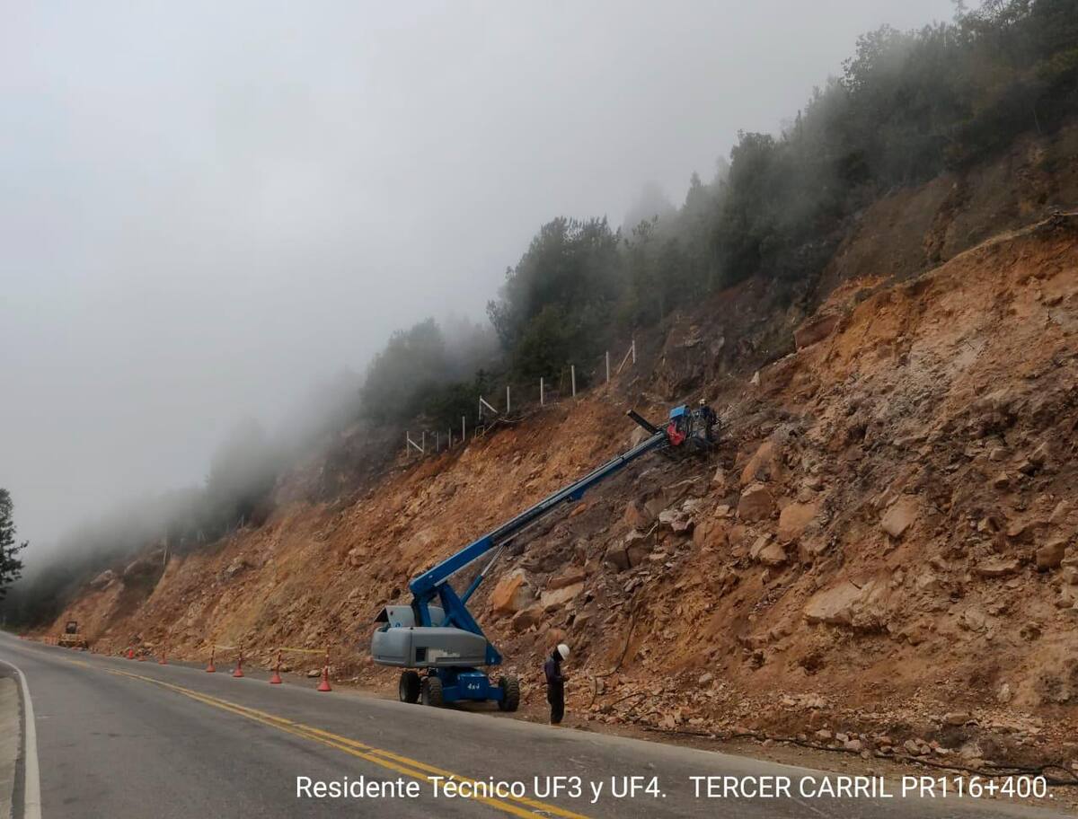 Suministrada / Perforacion para anclajes pasivos