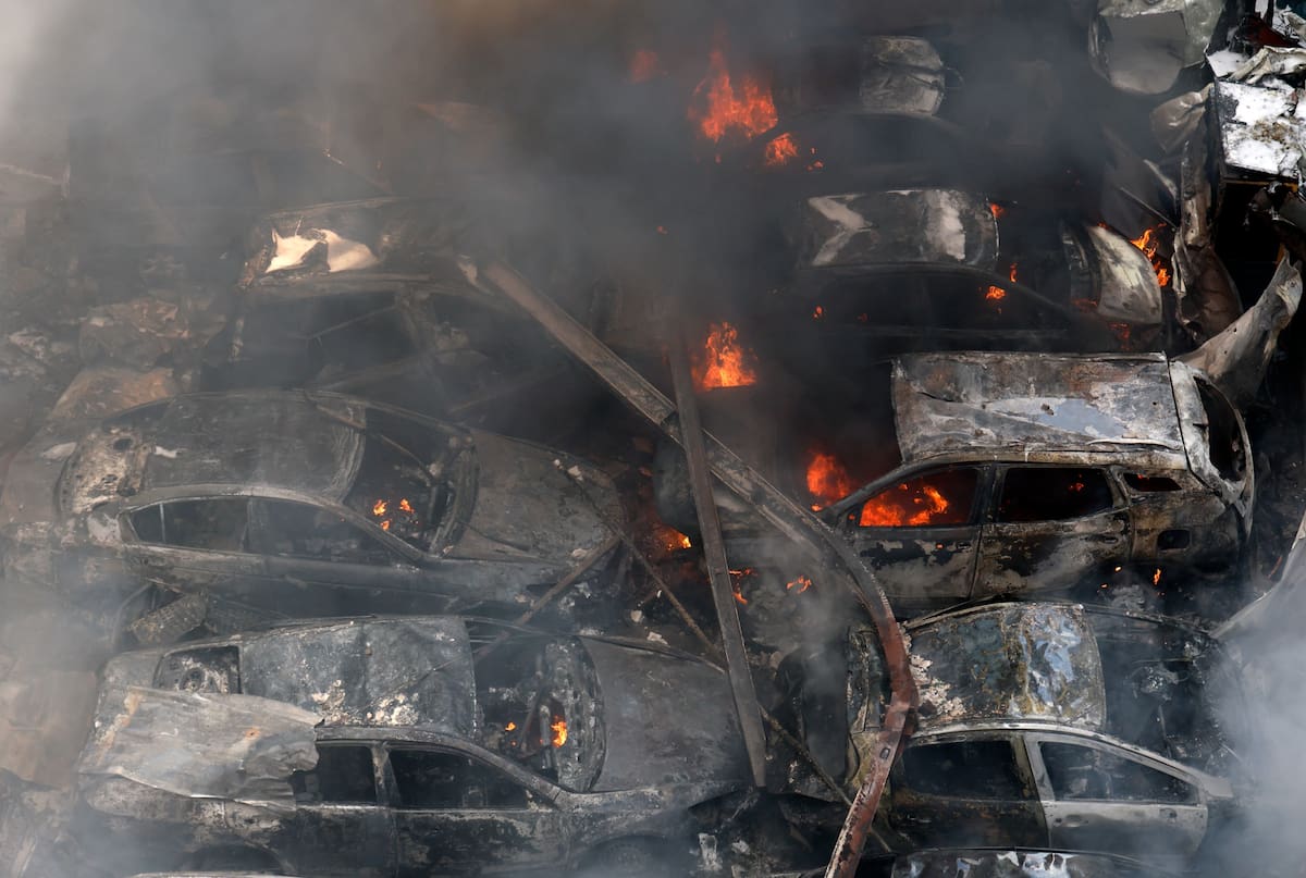Israel lanzó un ataque a gran escala en Líbano, y muchos de ellos alcanzaron el centro de Beirut un día después de que EE. UU. e Irán acordaran un alto el fuego para detener las hostilidades entre ambos. // Foto: EFEIsrael lanzó un ataque a gran escala en Líbano, y muchos de ellos alcanzaron el centro de Beirut un día después de que EE. UU. e Irán acordaran un alto el fuego para detener las hostilidades entre ambos. // Foto: EFE
