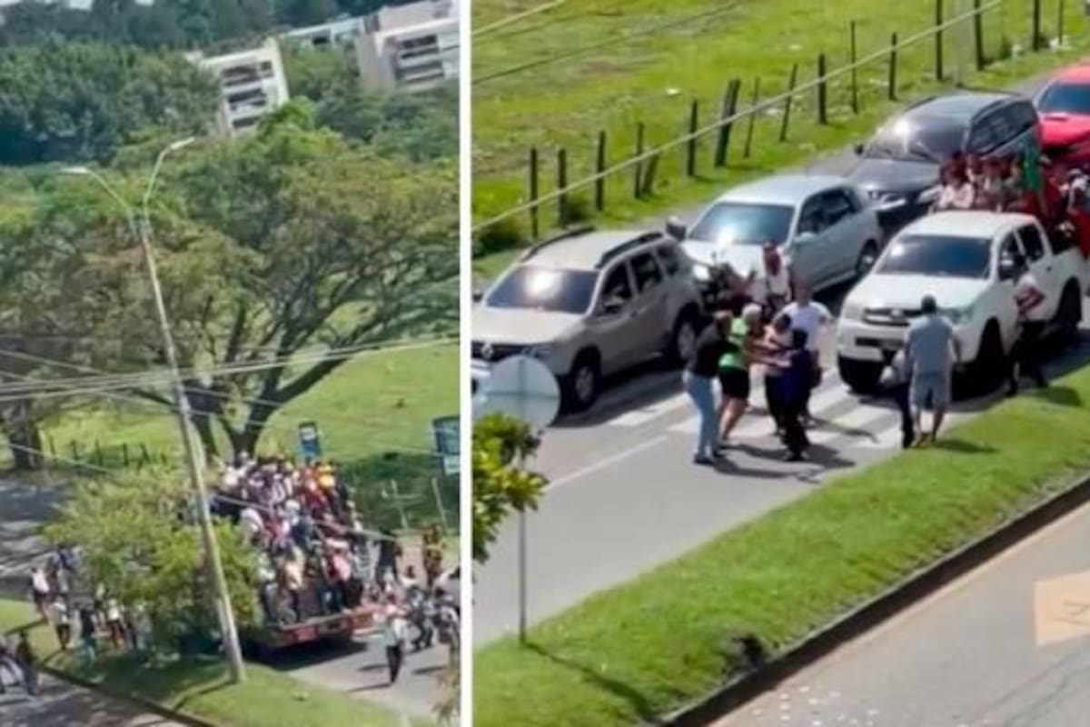 Imagen de referencia de las manifestaciones ciudadanas vividas en el Valle del Cauca. Foto: Captura Video. El Colombiano / VANGUARDIA