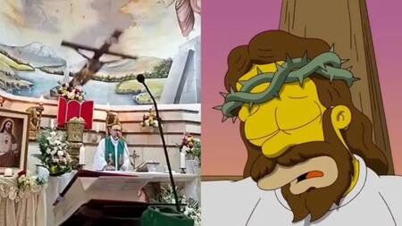 ¿Los Simpson predijeron la muerte del sacerdote aplastado por una cruz? Esta es la verdad detrás del video viral