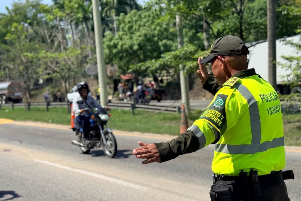 Foto: referencia operativo en puente festivo.