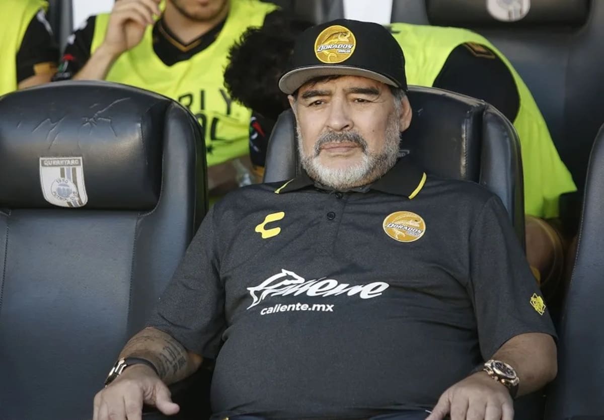 Fotografía de archivo del argentino Diego Armando Maradona. EFE/Enrique Contla