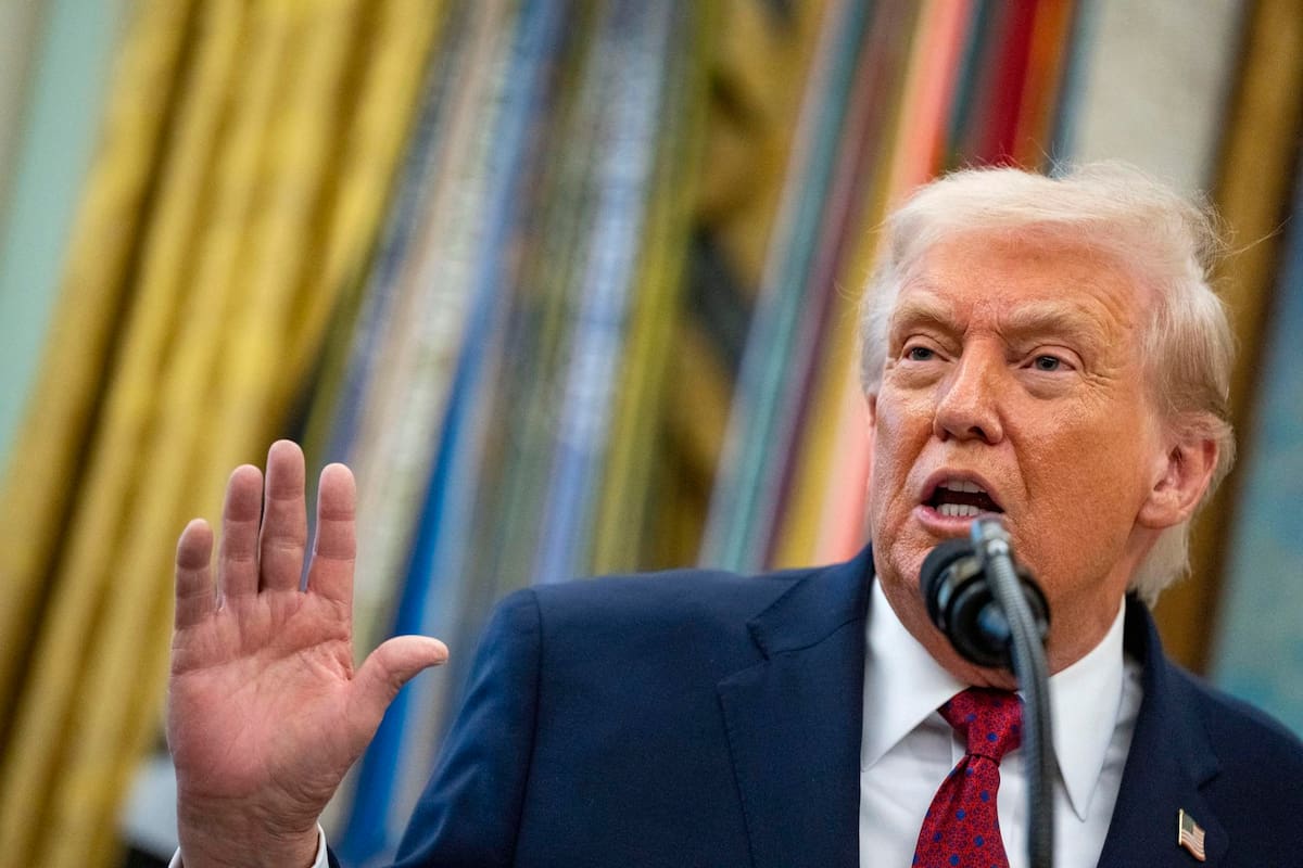 Fotografía de archivo del presidente Donald Trump. // Foto: EFE