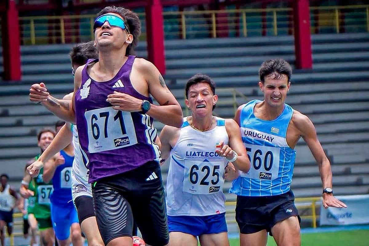 El atleta santandereano Frank Durán se destacó en la Copa Sudamericana de Fondo y Semifondo. Foto: Suministrada.