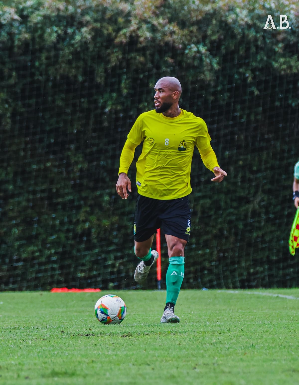 Freddy Hinestroza ha sido titular del Atlético Bucaramanga durante la pretemporada en Medellín. Foto: cortesía Atlético Bucaramanga.