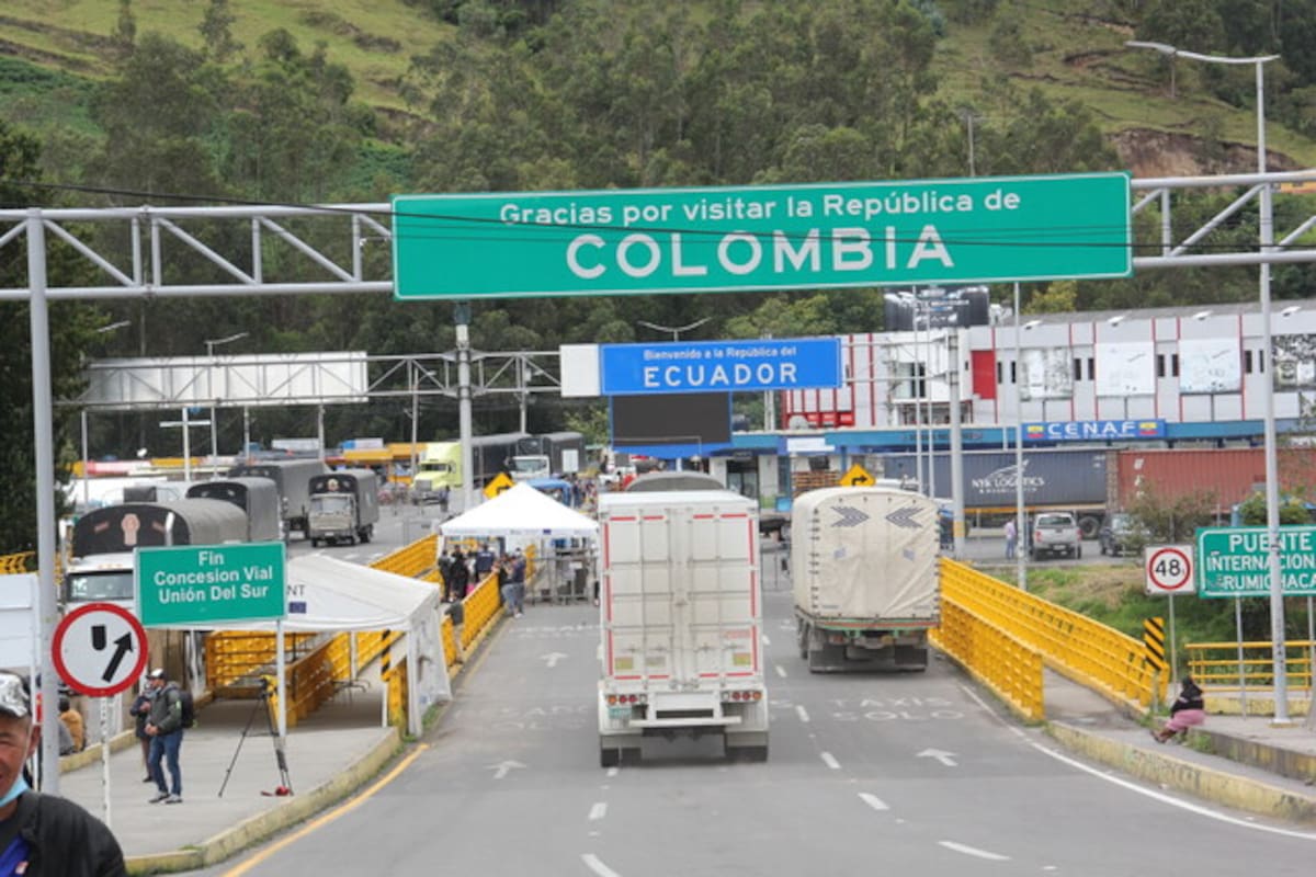 Frontera entre Colombia y Ecuador. // Foto: Colprensa