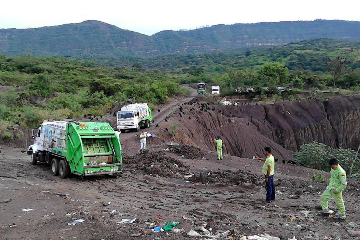 La comunidad tampoco está de acuerdo con recibir basuras de más municipios.(Foto: Suministrada/VANGUARDIA LIBERAl)