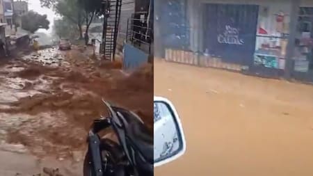Lluvias provocan inundaciones en Bello y fuerte actividad eléctrica en el Valle de Aburrá