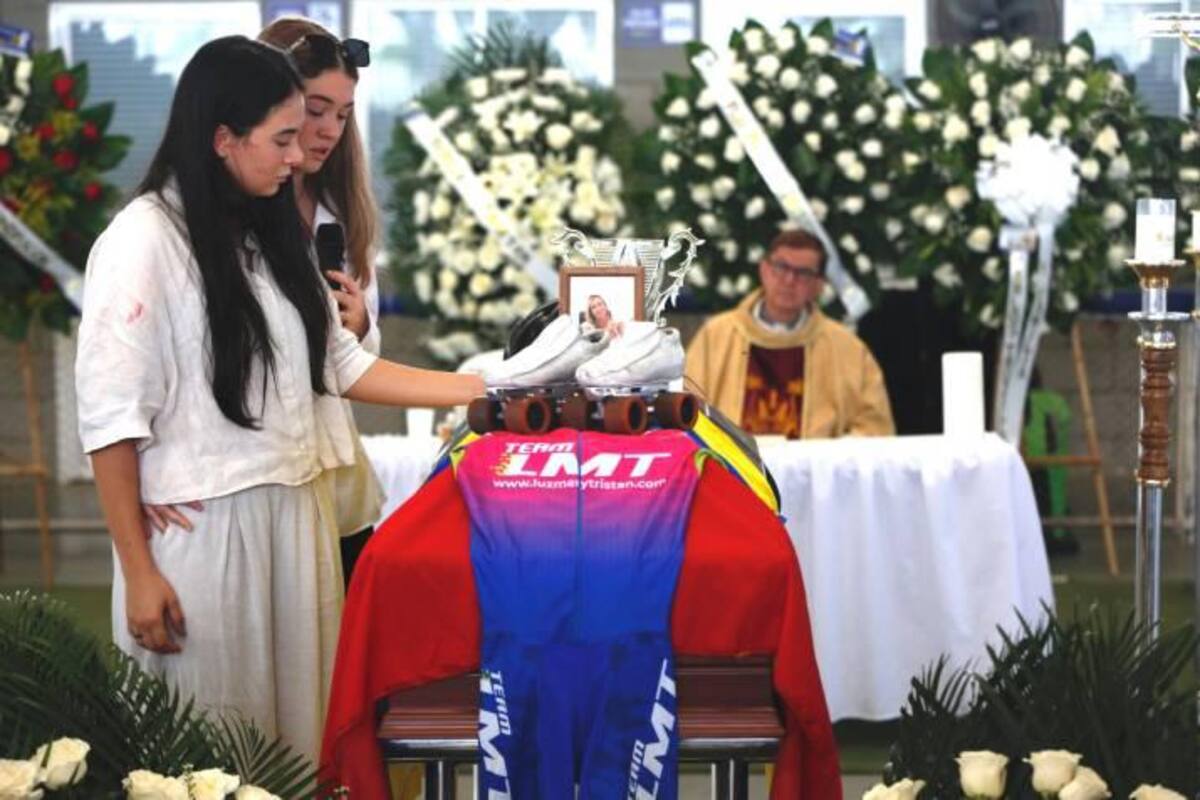 Así despidieron a Luz Mery Tristán, la expatinadora asesinada, al parecer, por su pareja sentimental Andrés Gustavo Ricci García.
