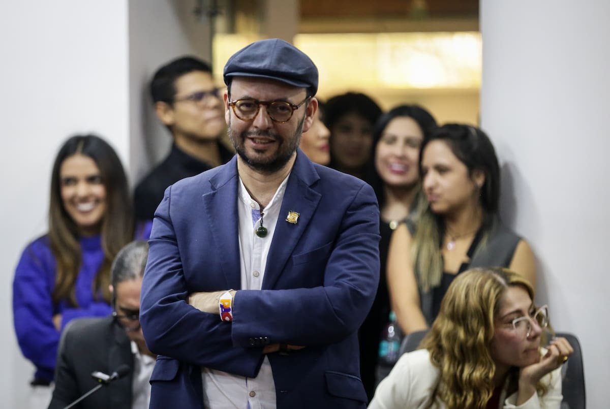 El congresista del Pacto Histórico, Gabriel Becerra. // Foto: Colprensa - Catalina Olaya.