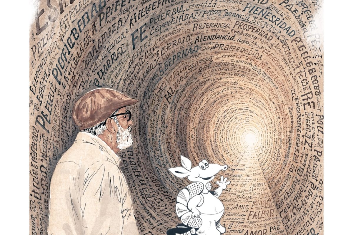 Gabriel LaTorre fue poeta, creador cultural, autor del himno de Bucaramanga y promotor de proyectos para acercar a los niños a la lectura. Su historia, contada por su hija María Fernanda y por Julián Rincón, revela a un hombre que hizo de la palabra, la familia y el arte una forma de construir paz en Santander. Foto Ilustración Julián Rincón/VANGUARDIA