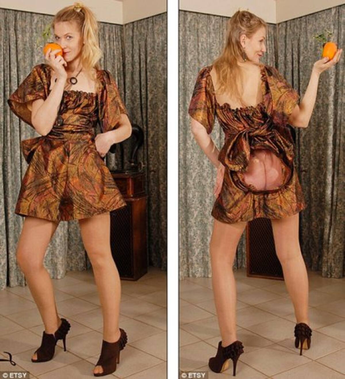 El último grito de la moda: atrevidos vestidos que exhiben los glúteos (Foto: TOMADA DE INTERNET)