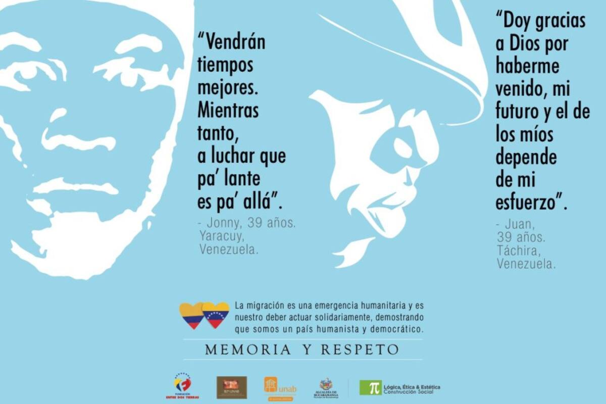 Esta campaña busca que bumangueses se solidaricen con los migrantes venezolanos (Foto: Suministrada/ VANGUARDIA LIBERAL)
