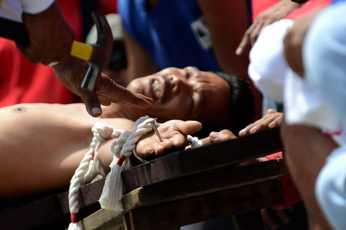 Con crucifixiones filipinos celebran el Viernes Santo (Foto: AFP, NOEL CELIS / VANGUARDIA LIBERAL)