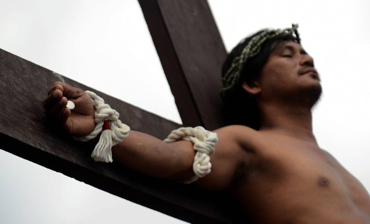 Con crucifixiones filipinos celebran el Viernes Santo (Foto: AFP, NOEL CELIS / VANGUARDIA LIBERAL)