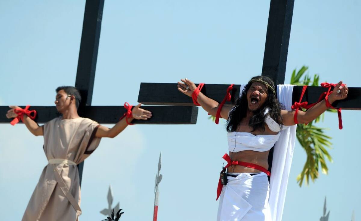 Con crucifixiones filipinos celebran el Viernes Santo (Foto: AFP, NOEL CELIS / VANGUARDIA LIBERAL)