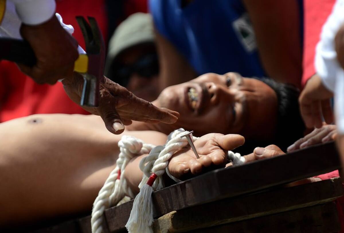 Con crucifixiones filipinos celebran el Viernes Santo (Foto: AFP, NOEL CELIS / VANGUARDIA LIBERAL)