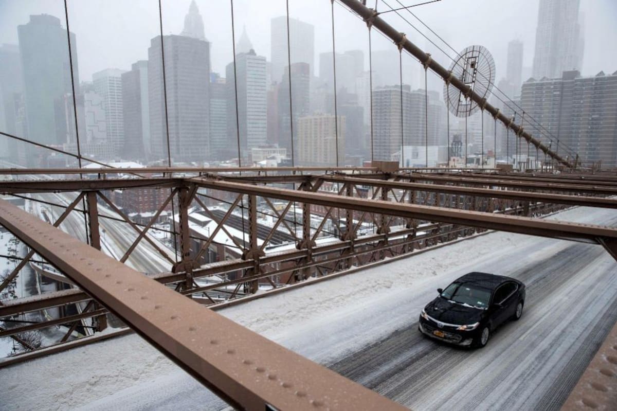 La nieve y el granizo azotan desde Carolina del Norte hasta Maine, pasando por Nueva York, Nueva Jersey, Filadelfia y el sur de Connecticut. (Foto: AFP/VANGUARDIA LIBERAL)