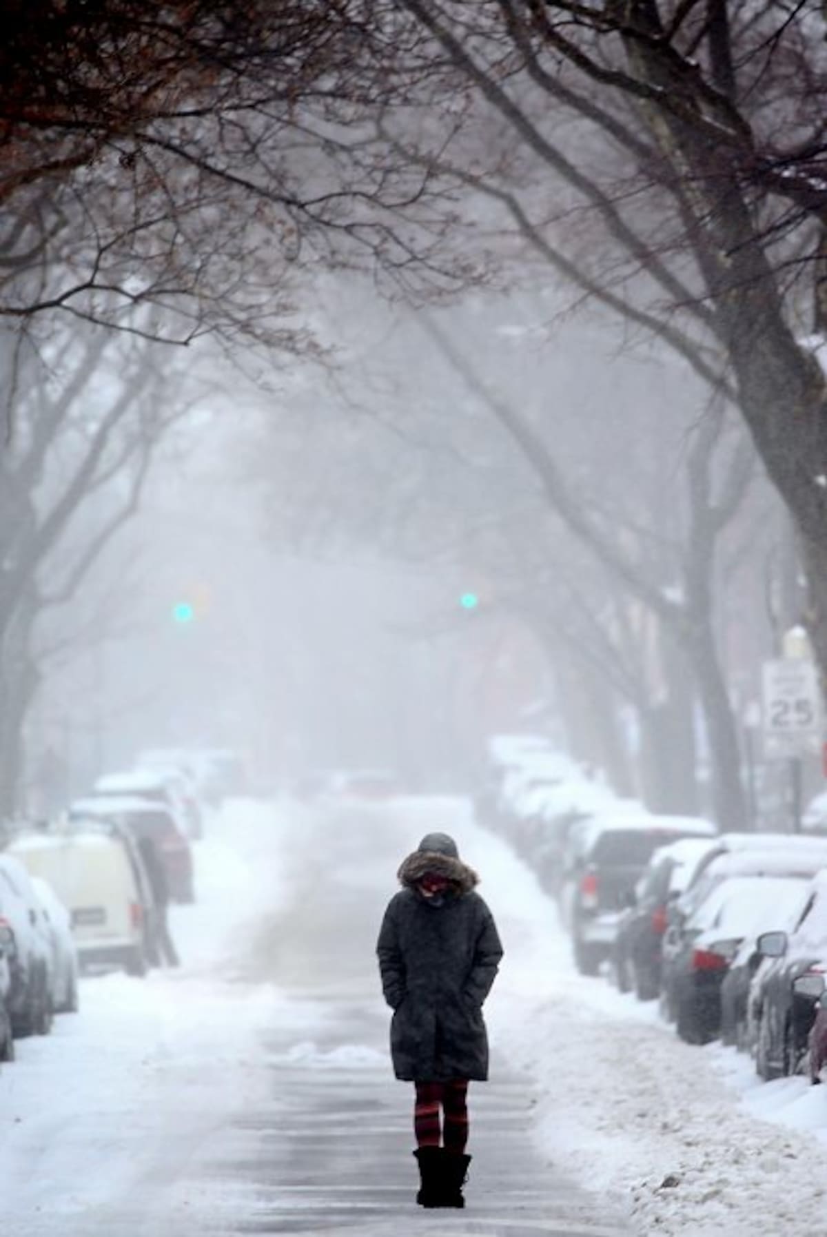 El termómetro marca -1ºC en Nueva York y las escuelas, los tribunales, la ONU y la mayoría de los museos y comercios están cerrados. (Foto: AFP/VANGUARDIA LIBERAL)