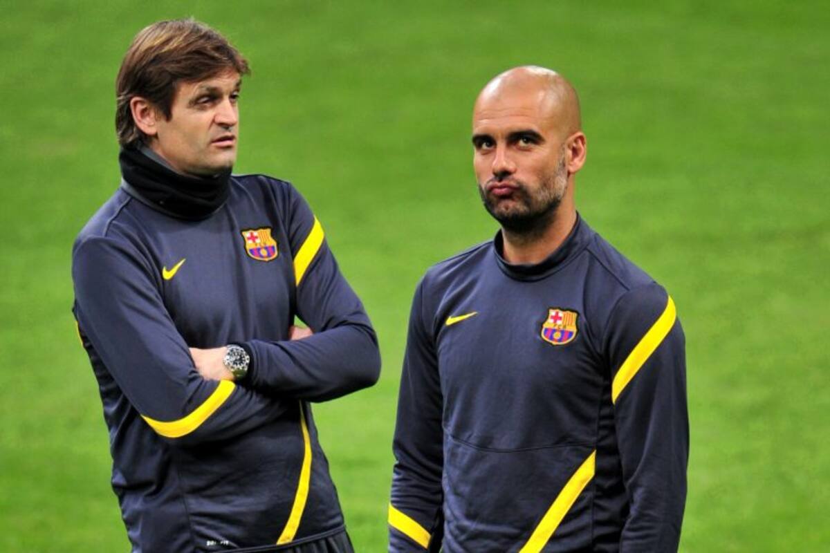 Tito Vilanova (Izq) y Pep Guardiola (Der) (Foto: Afp/ VANGUARDIA LIBERAL)