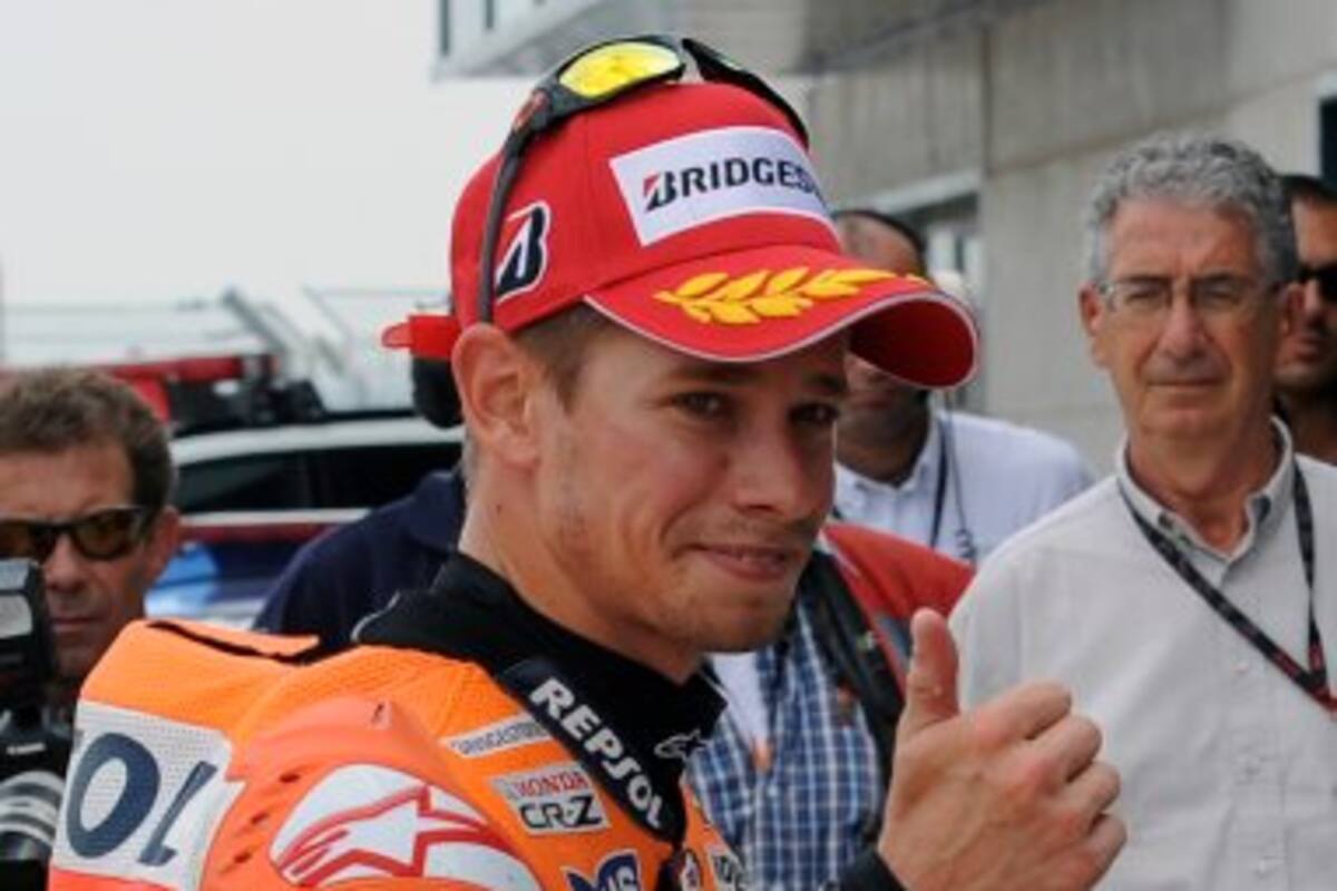 Stoner logra la 'pole' de MotoGP en Aragón por delante de Pedrosa (Foto: Efe / VANGUARDIA LIBERAL)