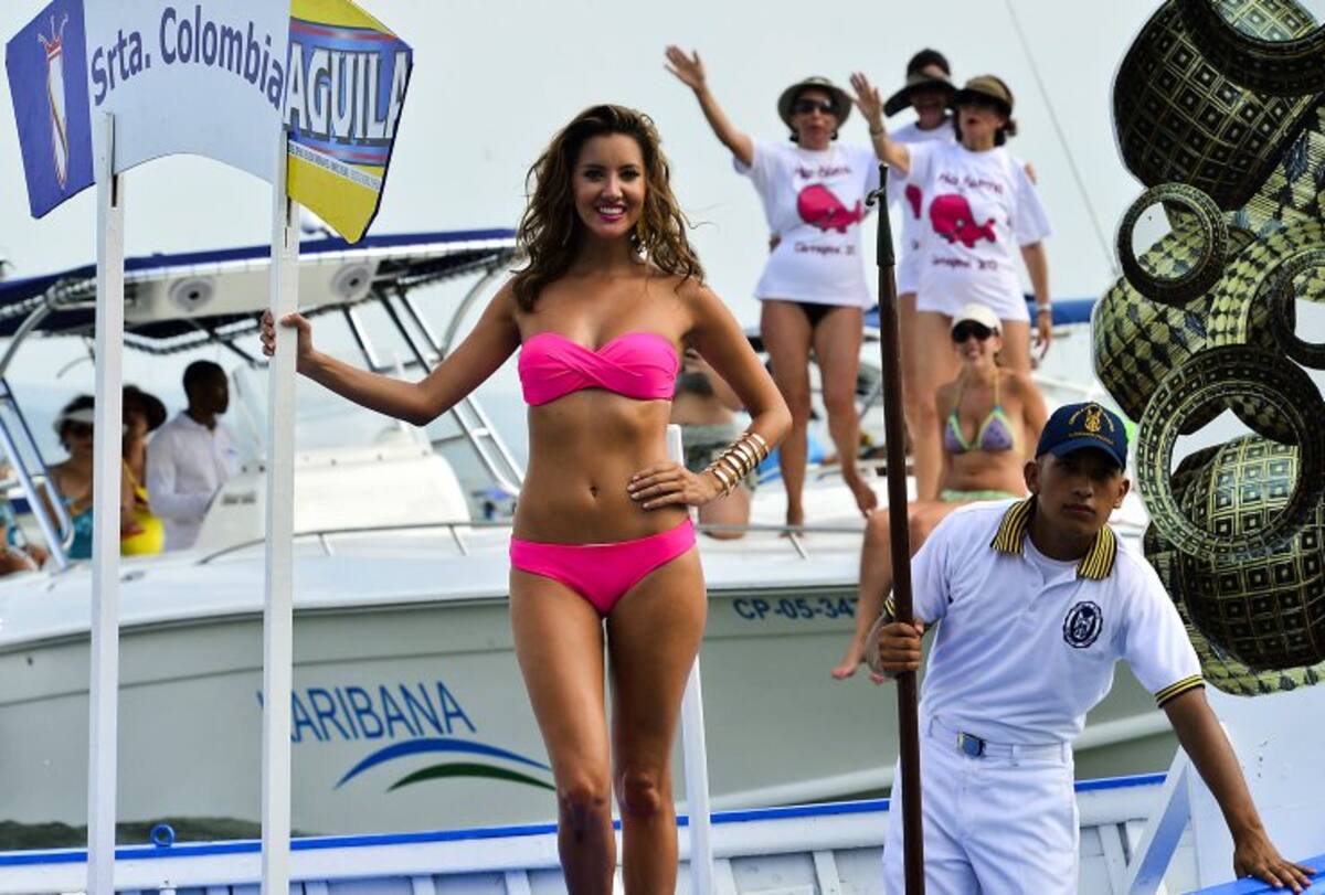 Las reinas brillaron en el desfile de Balleneras (Foto: AFP/VANGUARDIA LIBERAL)