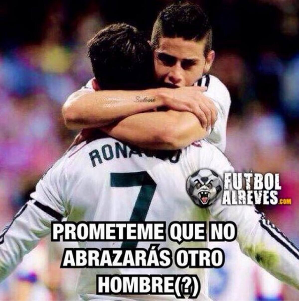 Vea los 'memes' más originales tras empujón de James a Guarín (Foto: Tomado de Facebook y Twitter )