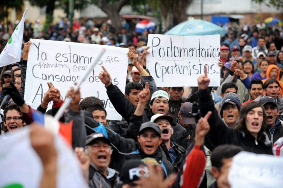 Así vivieron los paraguayos la destitución del presidente Lugo (Foto: AFP/VANGUARDIA LIBERAL)