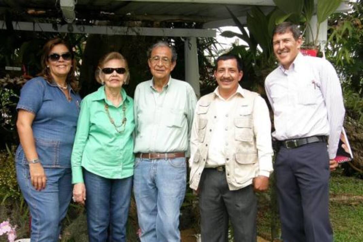 Lucila Ledesma Zafra, Lucila Zafra de Ledesma, Santiago Estévez, David Flórez y Fernando Puyana Villamizar.(Foto: Javier Gutiérrez )