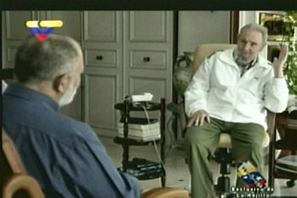 Fidel Castro y el periodista venezolano Mario Silva (Foto: Tomada de Internet/ VANGUARDIA LIBERAL)
