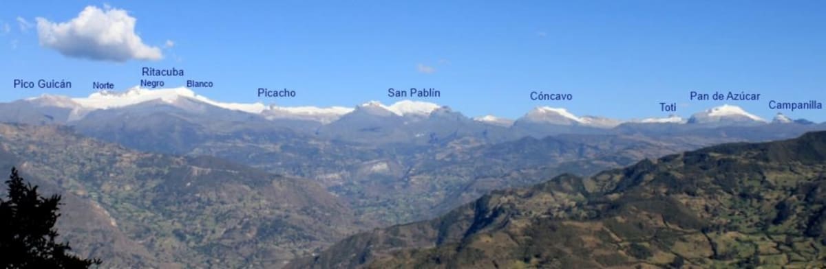 Desde la altura se pudo captar esta imagen de nuestra geografía.