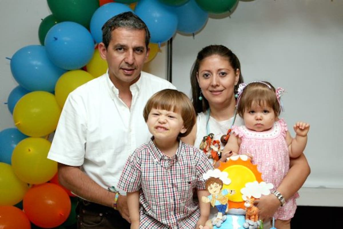 Carlos Fernando Boada, Doris Amanda Cruz, María Lucía Boada Cruz y Simón Boada. (Foto: Mauricio Betancourt)