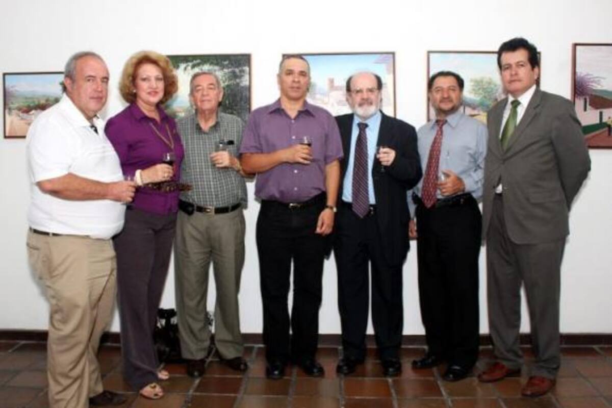 Antonio José Díaz, Luz Clemencia Arenas del Pino, Edmundo Gavassa, Carlos González, Mario Gómez, Hernán Rodríguez y Carlos Mauricio Serrano.(Foto: Nelson Díaz)