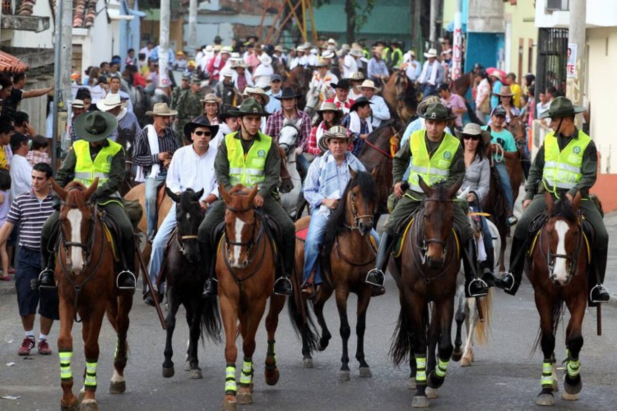 La policía participó de este evento (Foto: Nelson Díaz/VANGUARDIA LIBERAL)
