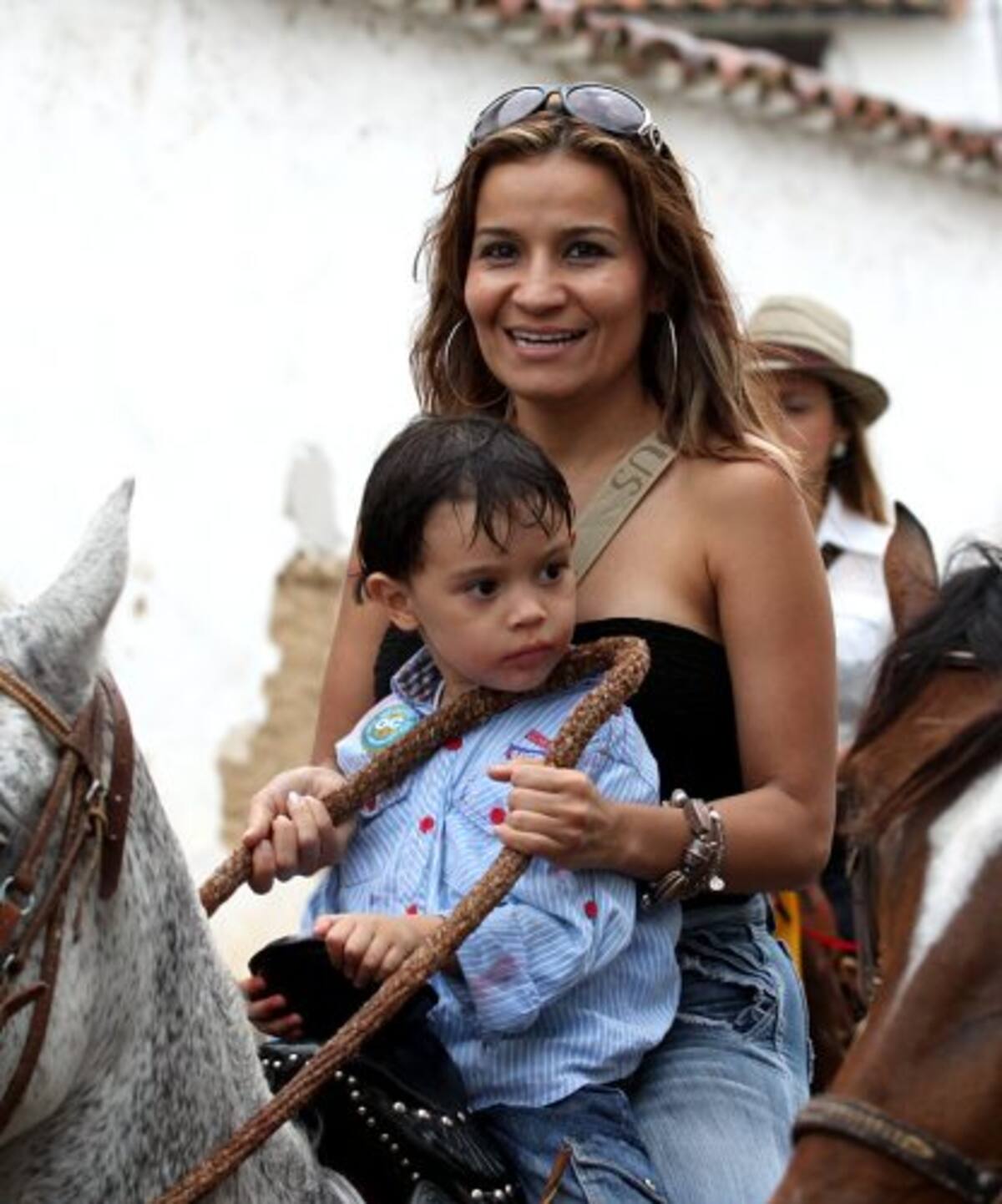 Familias visitaron el municipio y participaron de la cabalgata (Foto: Nelson Díaz/VANGUARDIA LIBERAL)