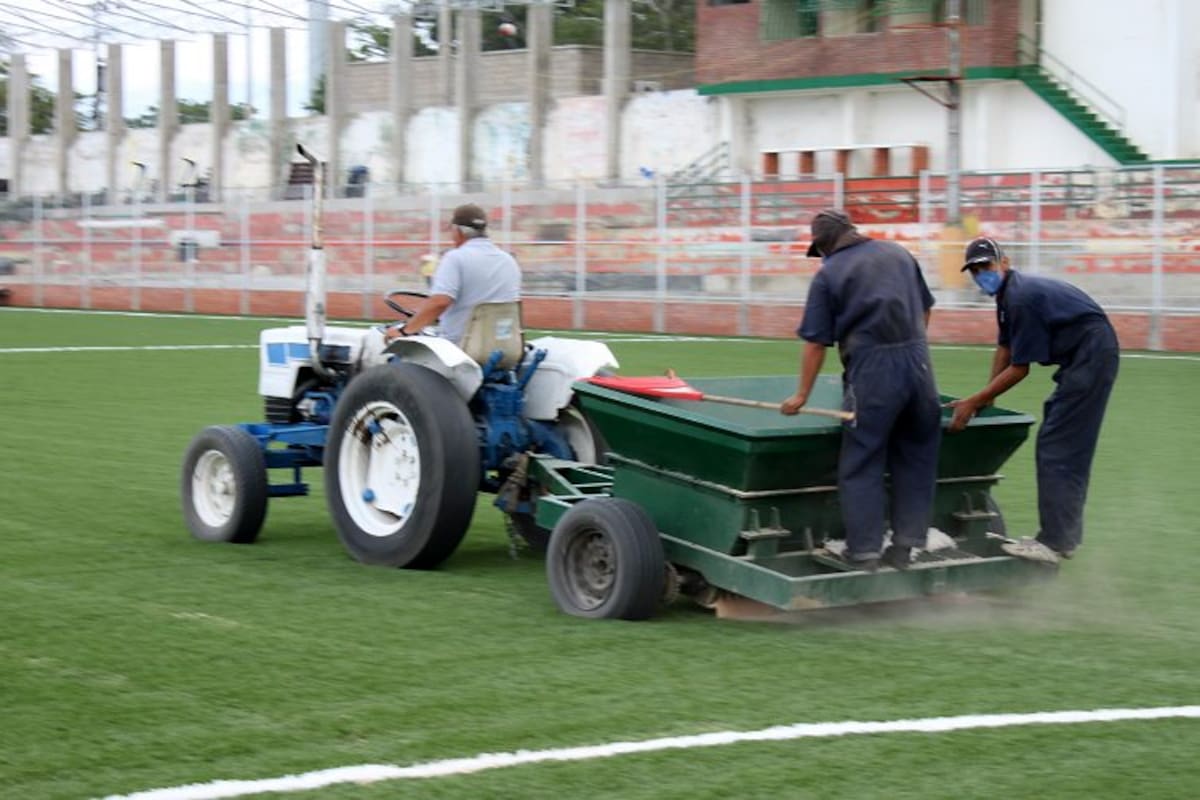 Así se ve la cancha Marte (Foto: Nelson Díaz/ VANGUARDIA LIBERAL)